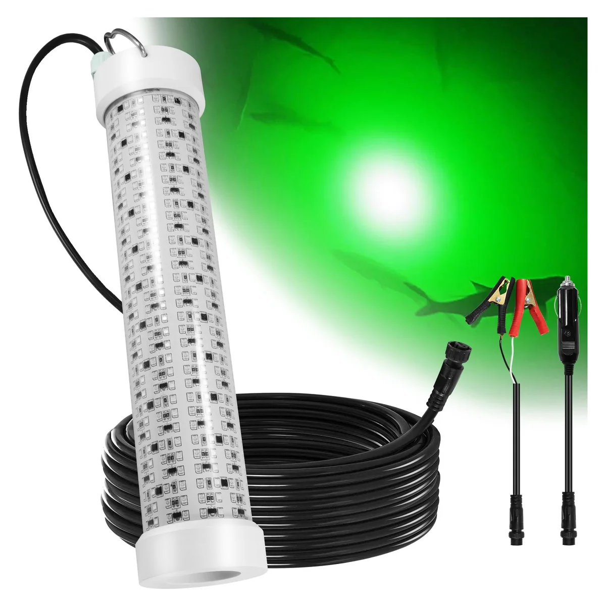 Goldlife Green Underwater Fishing Light, 200 W, 12 V, 50 ft cord