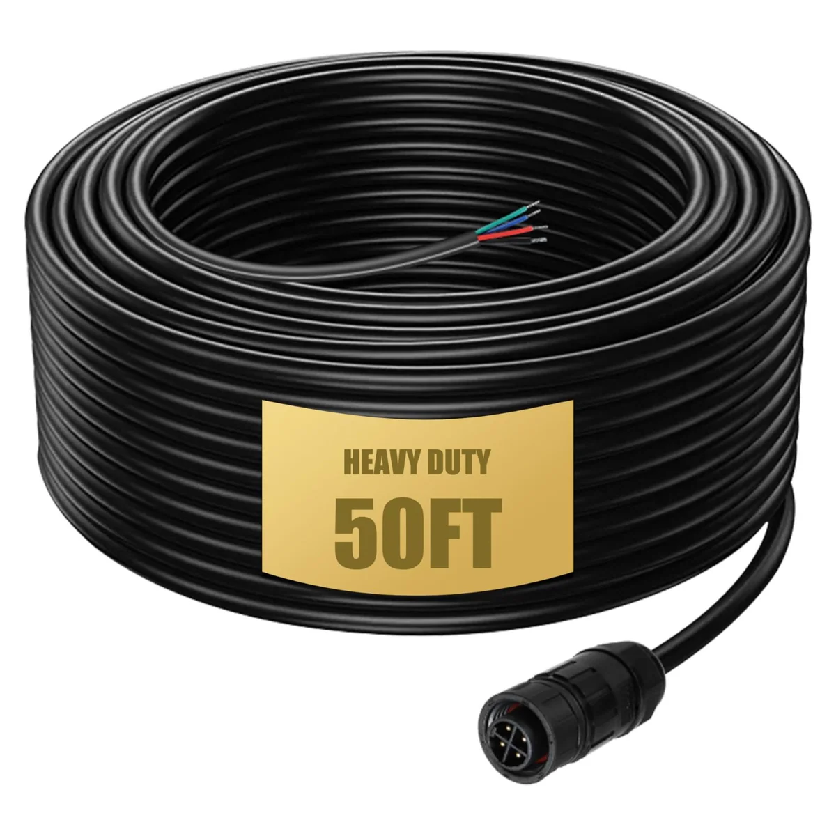 Goldlife 4-Way Pool Light Wire, 50 ft